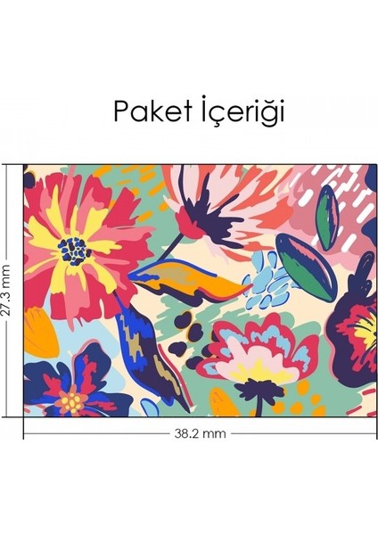 Artikel Floral Renkli Desen Notebook Sticker fiyatları