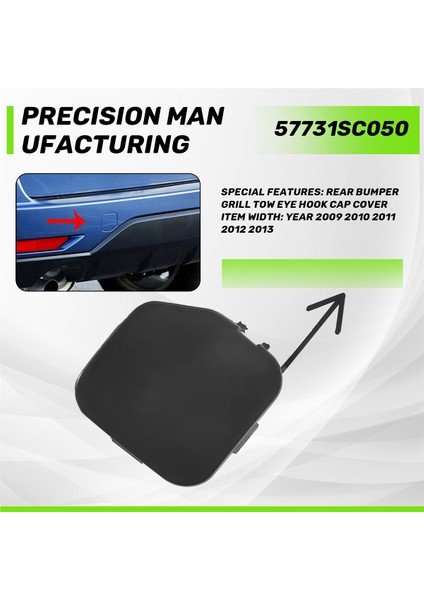 Subaru Forester Için Arka Tampon Çekme Kancası Kapak Kapak Kancası Süslemeli Kabuk Kapağı 2009-2013 57731-SC050 (Yurt Dışından) indirimleri