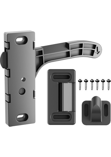 Metal Rv Ekran Kapısı Mandal Kampası Motorum Seyahat Römorku Için Sağ El Tutar Değiştirme Kiti (Sağ) (Yurt Dışından)