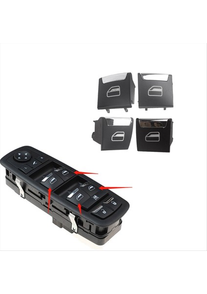 1set/4pcs Ana Güç Penceresi Cam Kaldırma Anahtarı Düğmesi 670025406 Için Maserati Ghibli Quattroporte 2013-2017 670097037 (Yurt Dışından) indirimleri