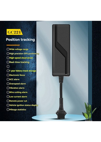 GC221 Araba Gps Tracker Yakıt Kesme Acc Alarm Pil Yerleşik Arabalar Elektrikli Araçlar Için Röle ile Hızlı Konumlandırma (Yurt Dışından) fiyatları