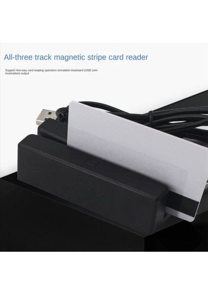 3x MSR90 USB Manyetik Şerit Kartı Okuma Makine Kartı Okuyucu Stripe 3 Mini Mags Hi-Co Swiper USB Pc Için (Yurt Dışından) fırsatları