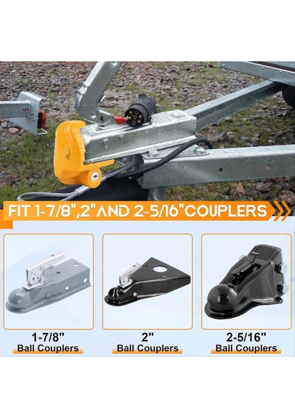 Römork Hitch Lock 2 Tuşlu Evrensel Boyut Araçlar Römorklar Tekne ve Rv&#39 Ler Için Ağır Hizmet Tipi Çelik Römork Kilitleri (Yurt Dışından) fiyatları