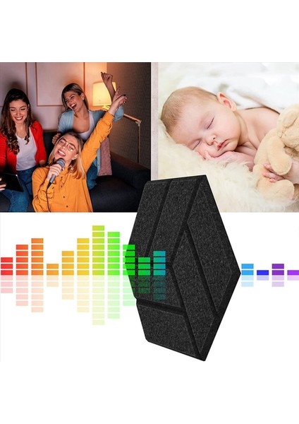 24 Paket Kendinden Yapışkan Akustik Paneller Altıgen Ses Kanıtı Köpük Panelleri Stüdyo Için Kullanılan Duvar Için Ses Geçirmez Dolgu (Yurt Dışından) fırsatları
