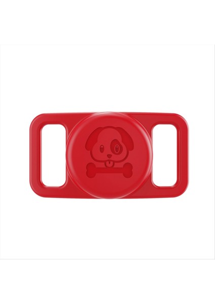 Apple Airtag Pet Silikon Bulucu Kaybı Önleme Izleyici Su Geçirmez Koruyucu Kılıf Kırmızı (Yurt Dışından)