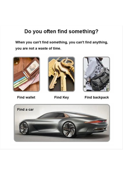 Iphone / Android Için Kablosuz Mini Gps Tracker Anti-Lost Alarm Anti Tuş Cüzdan Bulucu (Beyaz) (Yurt Dışından) modelleri