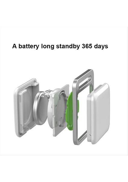 Iphone / Android Için Kablosuz Mini Gps Tracker Anti-Lost Alarm Anti Tuş Cüzdan Bulucu (Beyaz) (Yurt Dışından) fırsatları