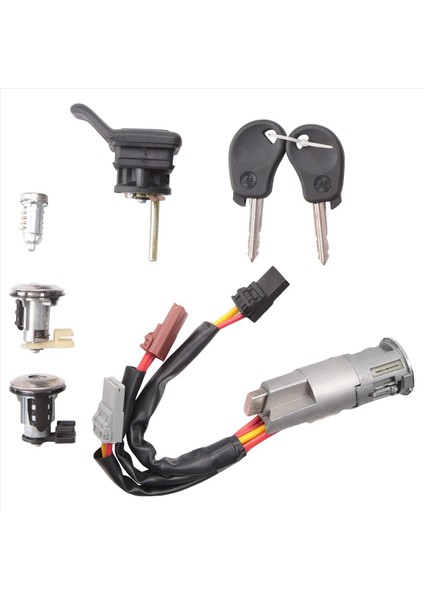 Araç Kapısı Kilit Silindir Ateşleme Anahtarı Bagaj Kapağı Yakıt Deposu Kapak Kilit Montajı 2 Key ile Citroen Zx Için 4162F7 (N2) (Yurt Dışından) modelleri