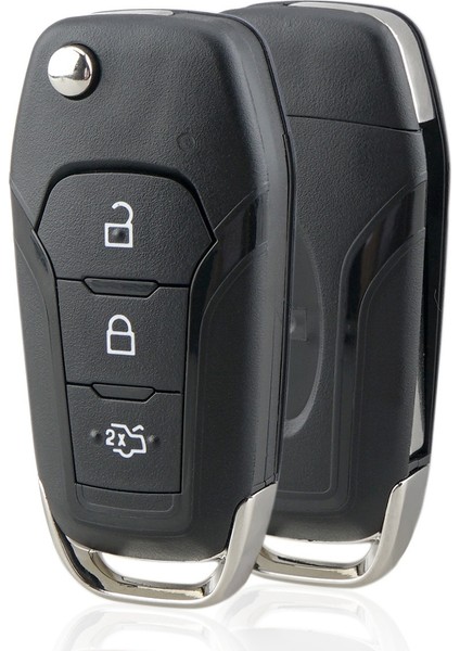 2 Adet Araba Akıllı Uzaktan Kumandalı Anahtar 433MHZ Ford Için 3 Düğme ve 2 Düğme (Yurt Dışından) fırsatları