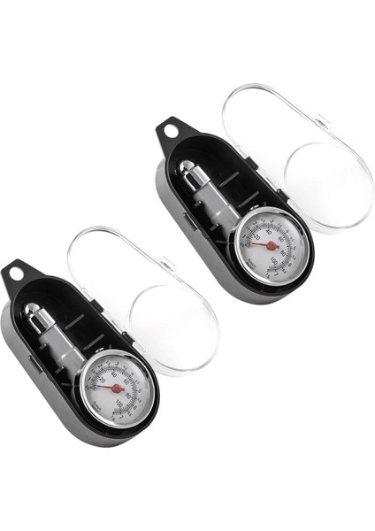 2x Küçük Lastik Basınç Göstergesi 10-100PSI Motosikletler Için Doğru Mekanik Çinko Alaşım Hava Gage Arabalar Suv Atv (Yurt Dışından)