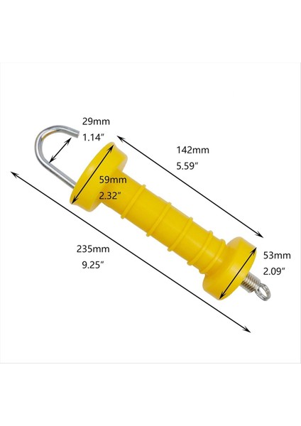 5 Adet Elektrikli Çit Kapı Kolu Yalıtılmış Yay Kolları Plastik Kapı Kolu Çiftlik Çit Aksesuarları (Yurt Dışından) modelleri