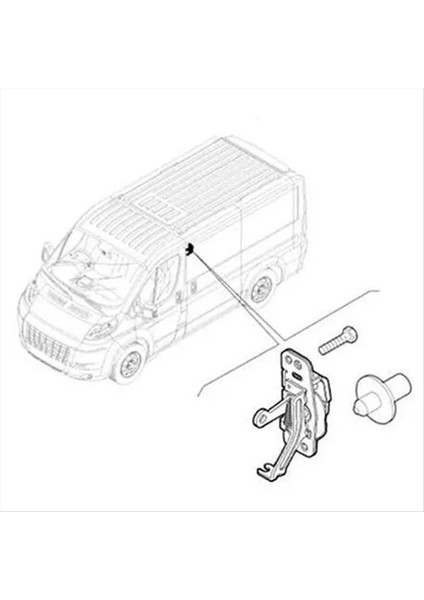 Araba Sağ Kayar Yan Kapı Üst Kilit 1372139080 1344901080 Fiat Peugeot Citroen Için (Yurt Dışından) modelleri