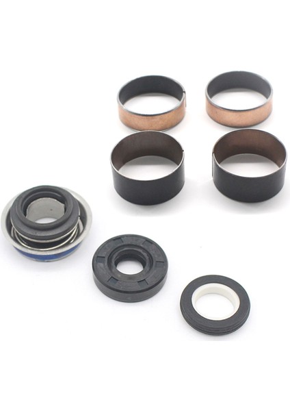 4 Adet Ön Arka Süspansiyon Çatalları Emiciler Manşon Halkaları Motosiklet Su Pompası Yağ Keçesi Seti (Yurt Dışından)