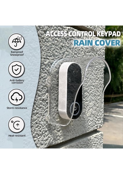 Kapı Zili Yağmur Kapağı Yüzük Kapı Zili Kapak Kapı Erişim/garaj Kapı Açıcı Için Su Geçirmez Koruyucu Erişim Şeffaf (Yurt Dışından) indirimleri