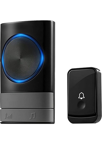 Kablosuz Kapı Zili Su Geçirmez Kapı Zili Kiti 200 Metre Aralık 45 Seçilebilir Melodilerle 4 Hacim Seviyesi Ofis Için Hacim Seviyesi (Yurt Dışından)