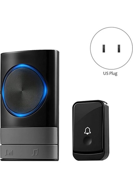 Kablosuz Kapı Zili Su Geçirmez Kapı Zili Kiti 200 Metre Aralık 45 Seçilebilir Melodilerle 4 Hacim Seviyesi Ofis Için Hacim Seviyesi (Yurt Dışından) fiyatları
