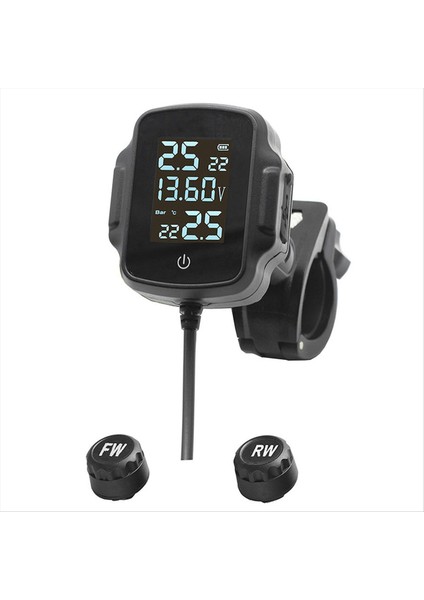 Motosiklet Tpms Motosiklet Lastik Basınç Izleme Sistemi Qc 3 0 USB Şarj Cihazı ile Lastik Sıcaklık Alarm Sistemi (Yurt Dışından) fırsatları