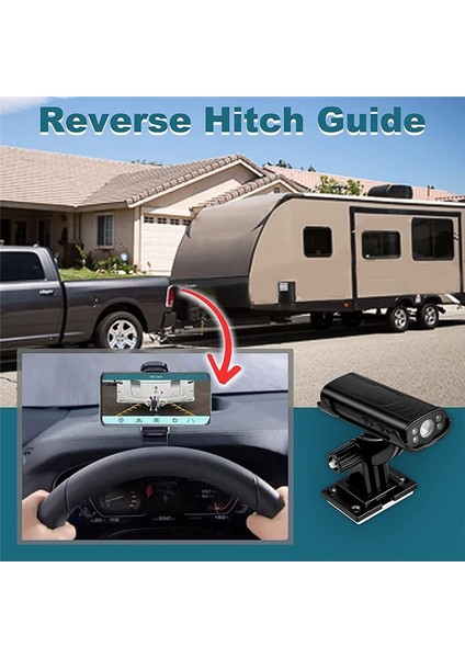 Ters Hitch Guide Kamera Arabalar Kablosuz Yedek Kamera Hd Su Geçirmez Gece Görüşü Ters Hitch Rehberi Uygun (Yurt Dışından) indirimleri