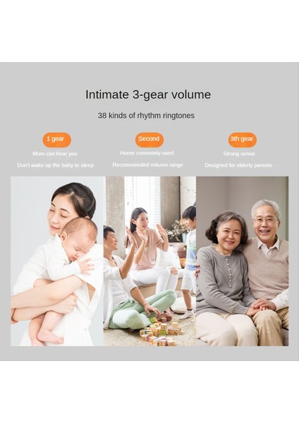 Açık Kablosuz Kapı Zili Su Geçirmez Ev Chime Kiti Uzaktan Ev Bahçesi Self Enerji Üretimi Kapı Zili E Fiş (Yurt Dışından) fiyatları