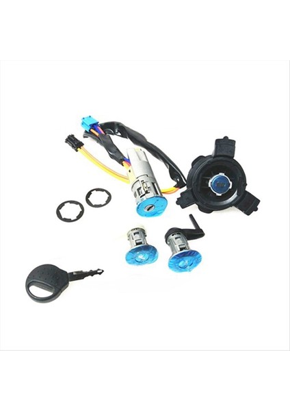 Tam Araba Kilidi Kontağı Kilit Kapısı Kilit Yakıt Deposu Kilit 4162RJ 4162PS 4161NQ Için Peugeot 206 207 206SW 206CC (Yurt Dışından)