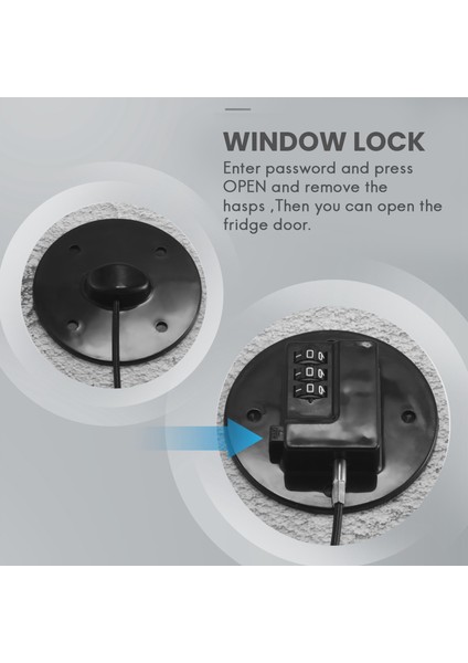 Buzdolabı Güçlü Yapıştırıcı 3 Haneli Parola Kilidi Kabine Dosyası Çekmecesi Pencere Çocuk Güvenliği (Yurt Dışından) indirimleri