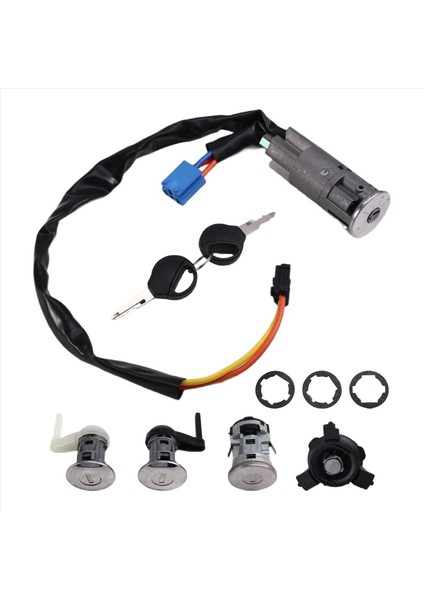 Ateşleme Kilitli Araç Kapısı Kilidi Yakıt Deposu Kilit Seti 3 Kilitli + Neiman + Yakıt Kapağı + Peugeot 206 Için 2 Anahtar (1998&#39 Den Itibaren) (Yurt Dışından) modelleri