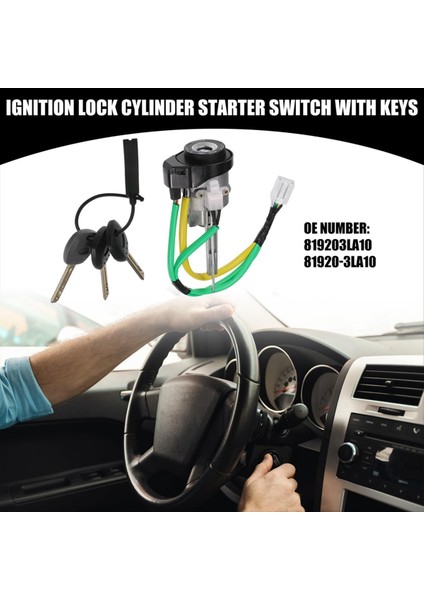 Hyundai Azera 2006-2008 Için Yeni Araba Ateşleme Kilit Silindir Anahtarı 819203LA10 81920-3LA10 (Yurt Dışından) fiyatları