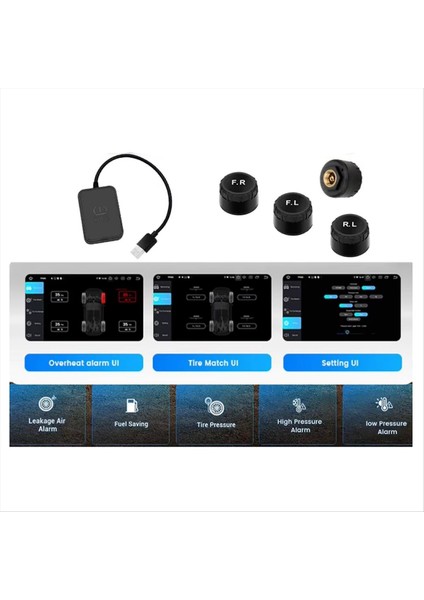 Android Navigasyon Ekranı Için Araç Harici Lastik Basınç Sensörleri Tpms Lastik Basınç Izleme Sistemi (Yurt Dışından) fırsatları
