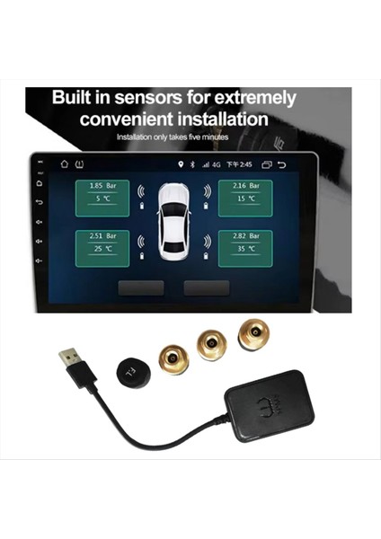 Android Navigasyon Ekranı Için Araç Harici Lastik Basınç Sensörleri Tpms Lastik Basınç Izleme Sistemi (Yurt Dışından) indirimleri