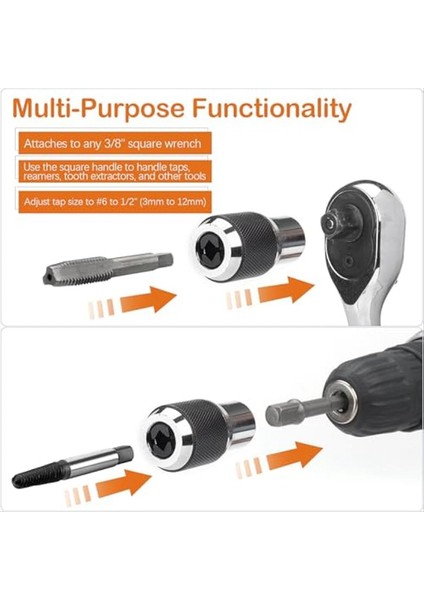 2pcs Tap Soket Seti Ayarlanabilir Çeneli Ekstraksiyon Aracı Musluklar Rayaplar Vidalı Ekstraktörler Için Uygun (Yurt Dışından) fiyatları
