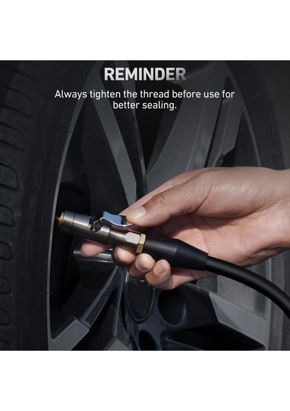 Air Chuck Open Flow Çift Çeneleri Lastik Chuck&#39 A Kilitle Kilitle Klipsli Şişirme Göstergesi Kompresör Aksesuarları (Yurt Dışından) fiyatları