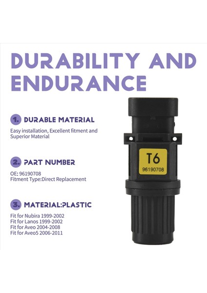 Manuel Şanzıman Hız Sensörü 96190708 5S7656 Chevrolet Aveo/aveo5 04-11 (Yurt Dışından) fırsatları