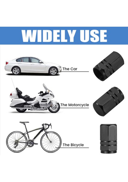 24PCS Valf Gövdesi Kapaklar Araba Lastik Valfi Gövdesi Kapak Kapakları Siyah (Yurt Dışından) fırsatları