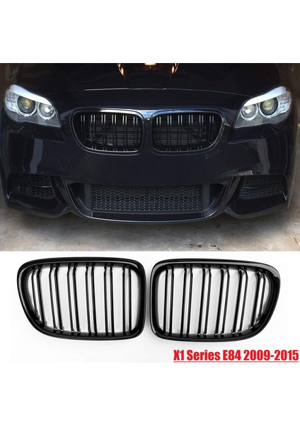 Parlak Siyah Ön Tampon Çift Çabuk Ön Böbrek Grill Grille For-Bmw X1 Serisi E84 Sdrıve Xdrıve 2009-2015 (Yurt Dışından) fiyatları