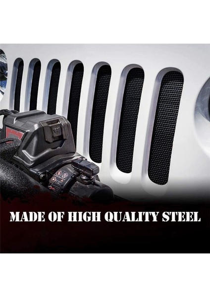Jeep Wrangler Için Mesh Insert Jk 2007 2008 2009 2012 2011 2012 2012 2014 2015 Front Hood Grill Grille Izgara Siyah (Yurt Dışından) indirimleri