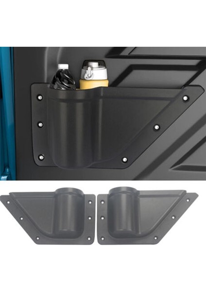 Ön Kapı Depolama Kutusu Su Kupası Tutucu Saklama Kutusu Iç Aksesuarlar 2021-2022 Ford Bronco 2pcs (Yurt Dışından) modelleri