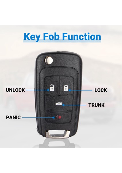 Car Key Fob Chevy Cruze Equinox Camaro Impala Malibu Sonic Buick Lacrosse Regal Verano OHT01060512 (Yurt Dışından) modelleri