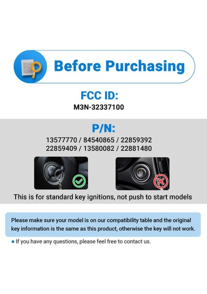 Chevy Silverado Için Anahtar Fob Anahtarsız Giriş Gmc Sierra 1500 2500 3500 2500HD 3500HD Colorado Gmc Kanyonu M3N32337100 (Yurt Dışından) modelleri