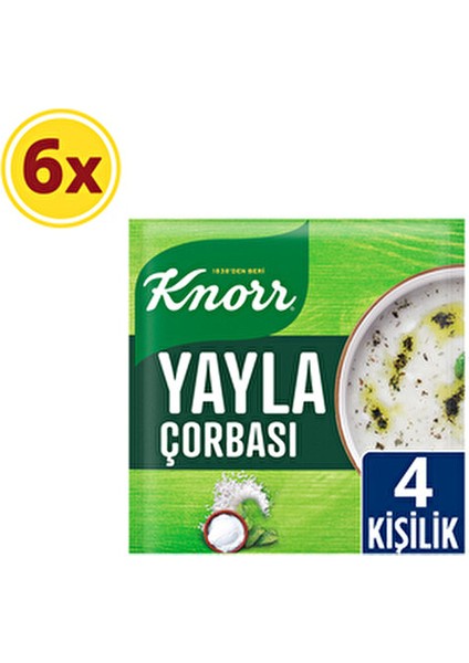 Yayla Çorbası 72 gr x 6 Adet Türkiye Menşeli Geleneksel Lezzetli Çorba