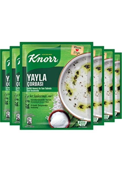 Yayla Çorbası 72 gr x 6 Adet Türkiye Menşeli Geleneksel Lezzetli Çorba