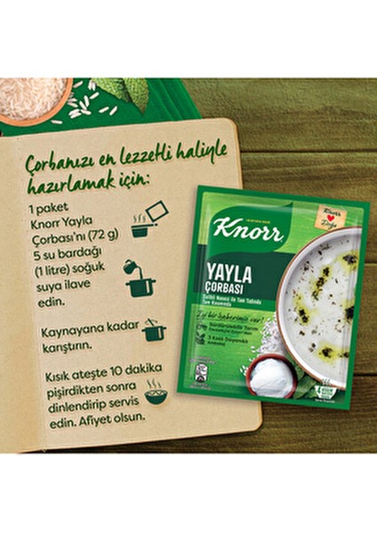 Yayla Çorbası 72 gr x 6 Adet Türkiye Menşeli Geleneksel Lezzetli Çorba
