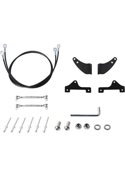 Ön Cam Şube Splitter Paslanmaz Çelik Siyah Dallanma Hattı Trim Kiti Ford Bronco 2021 2022 2023 (Yurt Dışından)