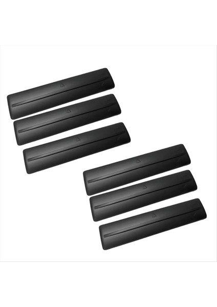 6pcs Çatı Rafı Çıkarma Sil Tek Trim Kapak Kiti 75596-35020 75596-35030 Toyota Fj Cruiser 07-14 Prado Rav4 Siyah (Yurt Dışından)