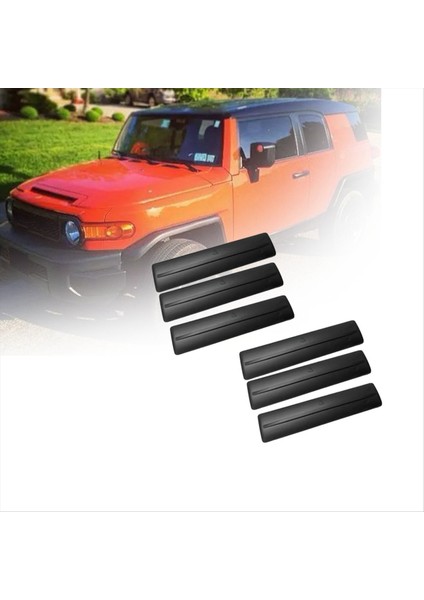 6pcs Çatı Rafı Çıkarma Sil Tek Trim Kapak Kiti 75596-35020 75596-35030 Toyota Fj Cruiser 07-14 Prado Rav4 Siyah (Yurt Dışından) fırsatları