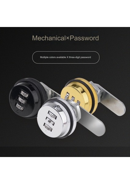 3 Haneli Kombinasyon Cam Kilit 30MM Anahtarsız Parola Kilit Posta Kutusu Dolabı Mekanik Kilitler Posta Kutusu Dolabı Kapısı B (Yurt Dışından) fırsatları