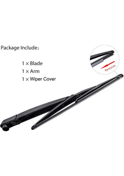 2pcs Krom Ön Örgü Izgara Izgarası Arka Ön Cam Silecek Kolu (Yurt Dışından) modelleri