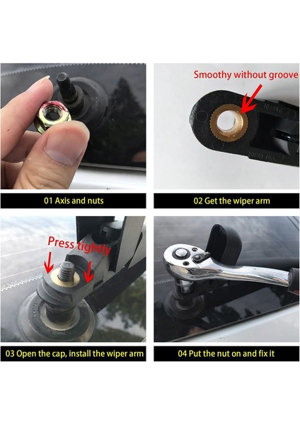 2pcs Krom Ön Örgü Izgara Izgarası Arka Ön Cam Silecek Kolu (Yurt Dışından) indirimleri