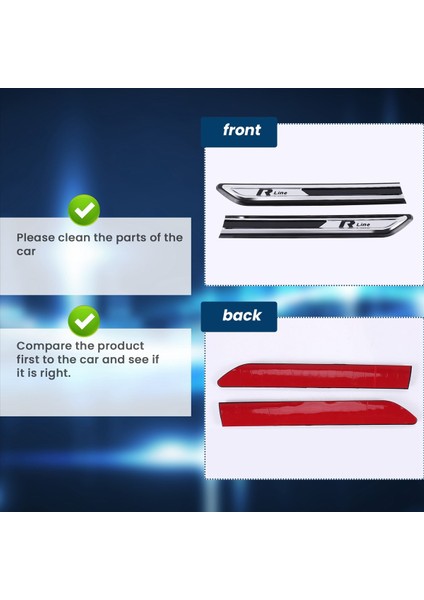 Passat B8 Krom Araç Yan Çamurluk Dekorasyon Çıkartması Araba Çamurluk Trim Aksesuarları (Yurt Dışından) indirimleri