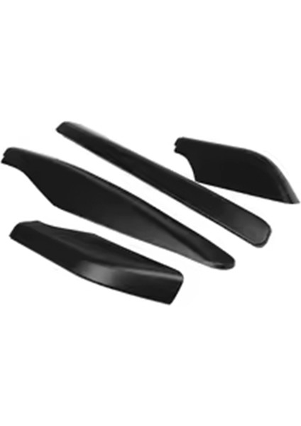 4pcs Abs Araba Çatı Bagaj Rafı Raylı Son Kapak Kabuğu Koruyucu Mitsubishi Pajero V73 V93 V97 2009-2018 (Yurt Dışından)