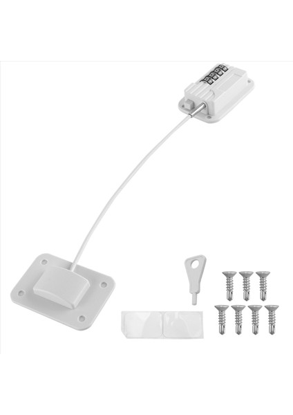 Buzdolabı Kilidi Buzdolabı Dondurucular ve Dolaplar Için 4 Hanlı Kombinasyon Kilidi Derecesiz Montaj Çocuk ve Pet Safe (Yurt Dışından) fiyatları